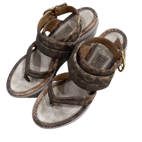 Y2k Salvatore Ferragamo Runway Wedges - Picture 10 of 12